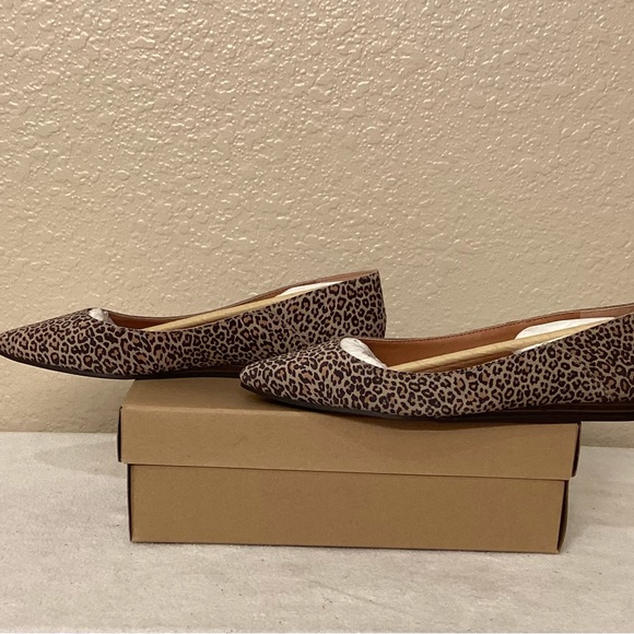 Lucky Brand Leopard Bethysa Suede Ballet Flat.  NIB. Fits like size 9 - Picture 3 of 6